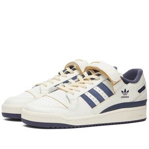 Adidas Forum 84 Low; Offwhite and Navy; UK men’s Size 8, women’s 10.5; NWT